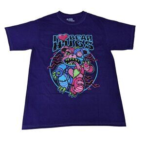 Black Matter Graphic Bear Hugs T Shirt Horror Bear Streetwear Festival Size M